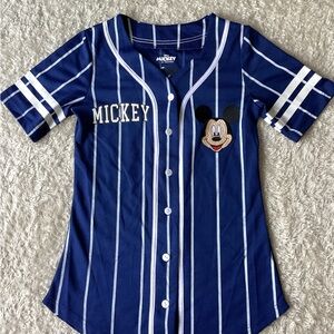 Mouse Blue Striped Kids Shirt